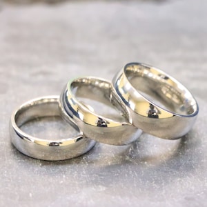 Titanium Wedding Personalized Ring, Couple Titanium Rings, Titanium Ring for Men, Women&#39;s Titanium Matching Anniversary Ring, Plain Men Ring