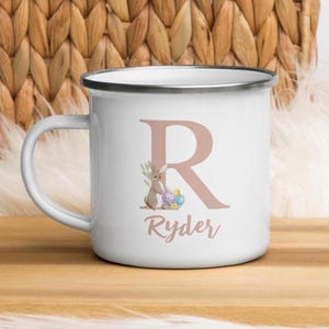 Personalized Enamel Kid Mug: Custom Name, Birthday Gift