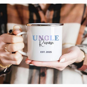 Nieuwe tante en oom mok gepersonaliseerde nieuwe tante cadeau aangepaste mok zwangerschap onthullen cadeau voor zus toekomstige tante cadeau nieuwe oom koffiemok set