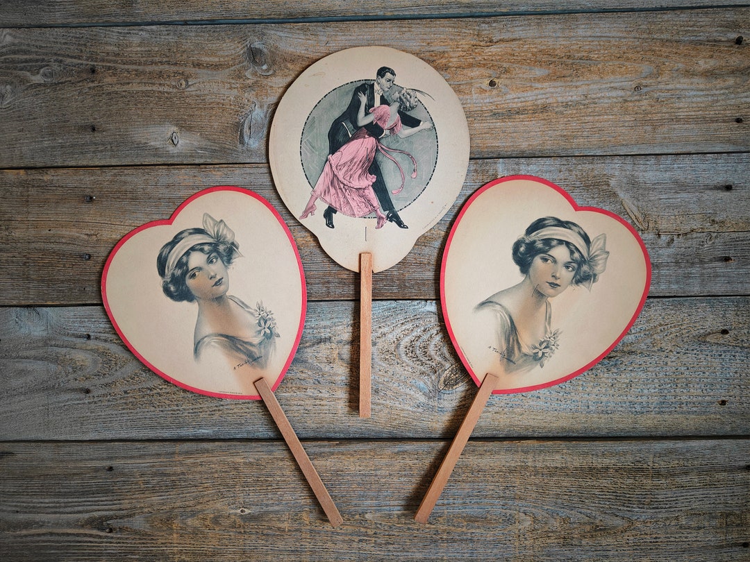 1920s Ironbrew Advertising Signs Paper Hand Fans - Set of 3 - Old ...
