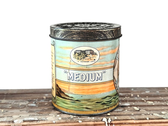 players no name tobacco tin Player's Navy Cut Tobacco Tin - Empty Small Round Cigarette Tin - John  Player & Sons - England - Old Advertising
