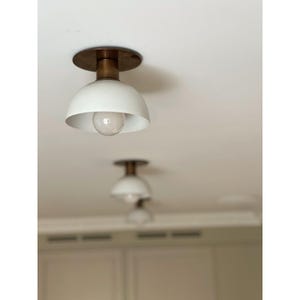 Flush Mount Ceiling Light Modern Brass Vanity Light Kitchen Light Fixture