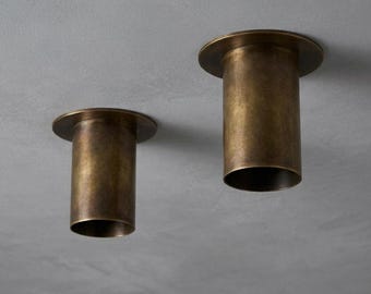 Mid Century Modern Brass Spotlight, Handmade Brass Ceiling Light Fixture