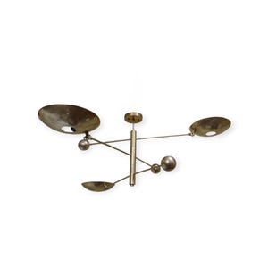 3 ceiling light Fixture 1950&#39;s&#39;    mid century light, Flush Mount Light Fixture | Custom Finishes | Sputnik Chandelier Light Fixture.