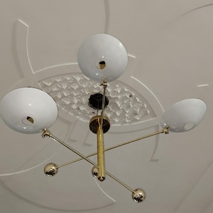 3 ceiling light Fixture 1950&#39;s&#39;    mid century light, Pendant Light Fixture | Custom Finishes | Sputnik Chandelier Light Fixture.