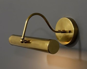 Solid Brass Picture Light - Vintage Wall Sconce, Adjustable Design Modern Lamp