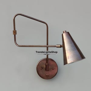 Mid Century Swing Wall Sconce - Italian Brass Sconces - Italian Light - Mid Century Sconce - Focus Lighting - Apparatus Lighting