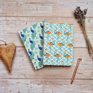 Koptische gebundenes Notizbuch - Vögel