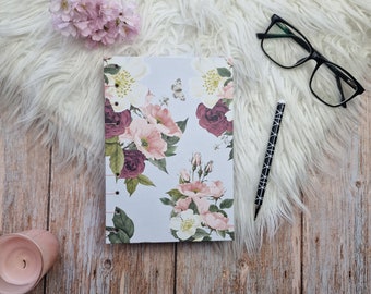 Coptic Stitched Diary - Roses
