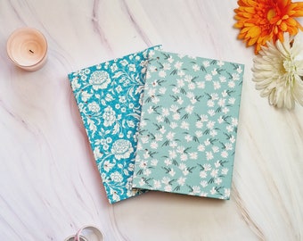 Coptic Bound Notebook - Flowers