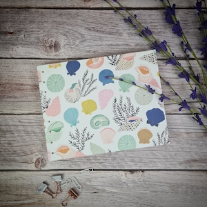 Large Coptic Stitched Sketchbook - Shells