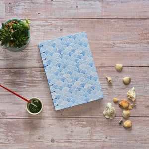 Coptic Stitched Sketchbook - Fans