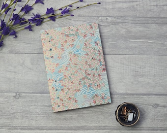 Coptic Stitched Notebook - Japanese Garden