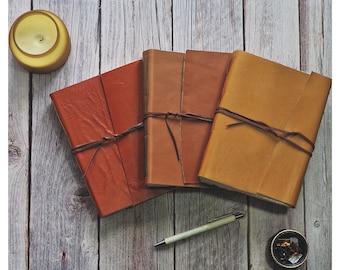 Leren dagboeken - Bruin