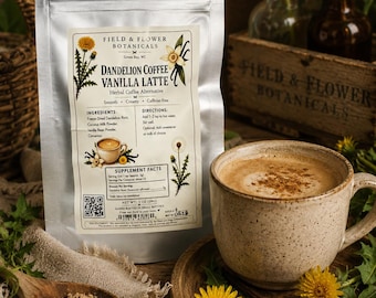 Roasted Dandelion Root Coffee Vanilla Latte
