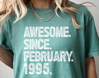 1995 Birthday Shirt, Personalized Awesome Since 1995 Shirt , Birthday Shirt , 29th Birthday Gift ,28th Birthday Gift , Birthday Gift for Him