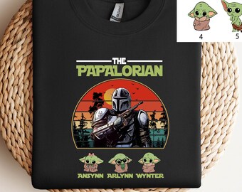 La chemise papalorien, c'est la chemise personnalisée pour papa, surnom personnalisé avec petits-enfants
