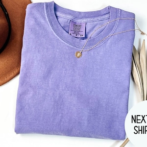 Blank Comfort Colors Shirts, %100 Cotton Trendy Comfort Colors Shirts , Soft  Colored Blank Washed T-Shirts