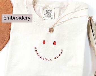 Embroidered Emergency Nurse Shirt, Er Nurse Embroidered Shirt, Emergency Nurse Gift, Nurse Week Shirt, Emergency Department Crew Shirts