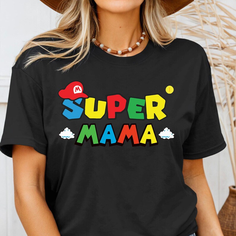 Mama T-Shirt , Super Mama T-Shirt , Super Hero Mama Shirt ,Geschenkidee Mom to be Beste Mama Geschenk , Mothers Day Gift, Muttertagsgeschenk bild 5
