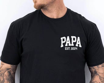Personalisiertes Papataschen-Shirt, Vatertagsgeschenk, Weihnachtsgeschenk