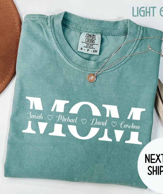 Custom Mom Shirt With Kids Names, Custom Mom Shirt, Mothers Day Shirt, Gift for Mom, Mothers Day Gift, Personalized Mom Shirt, Mom Shirt