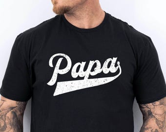 Distressed Papa T-Shirt – Pocket Design Papa Shirt , Das perfekte Vatertags- und Geburtstagsgeschenk.Geschenkidee für Papa.