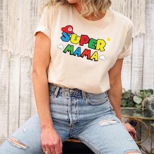 Mama T-Shirt , Super Mama T-Shirt , Super Hero Mama Shirt ,Geschenkidee Mom to be Beste Mama Geschenk , Mothers Day Gift, Muttertagsgeschenk bild 8