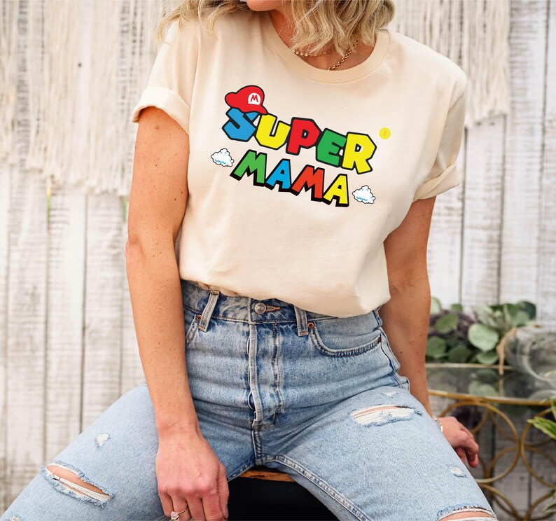 Mama T-Shirt , Super Mama T-Shirt , Super Hero Mama Shirt ,Geschenkidee Mom to be Beste Mama Geschenk , Mothers Day Gift, Muttertagsgeschenk bild 8