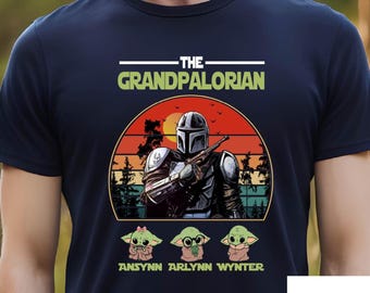 La chemise grandpalorienne, c'est la chemise personnalisée pour grand-père surnom avec petits-enfants, cadeau de fête des pères pour grand-père