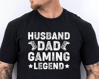 Husband Dad Gaming Legend T-Shirt, Gaming Dad Shirt