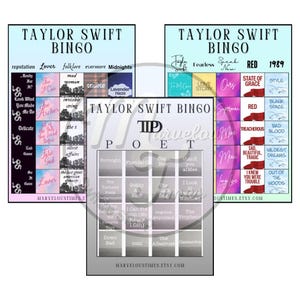 Swiftie Bingo - Taylor Swift-Themed Bingo Game