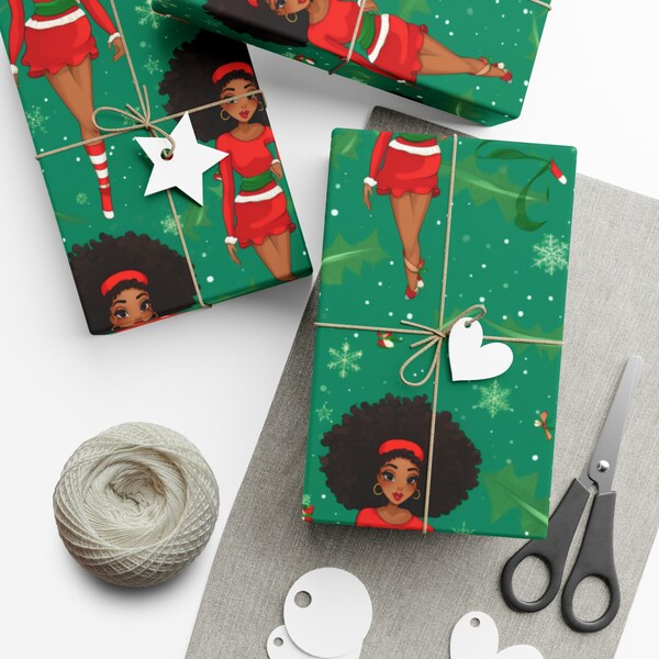 African American Wrapping Paper Etsy