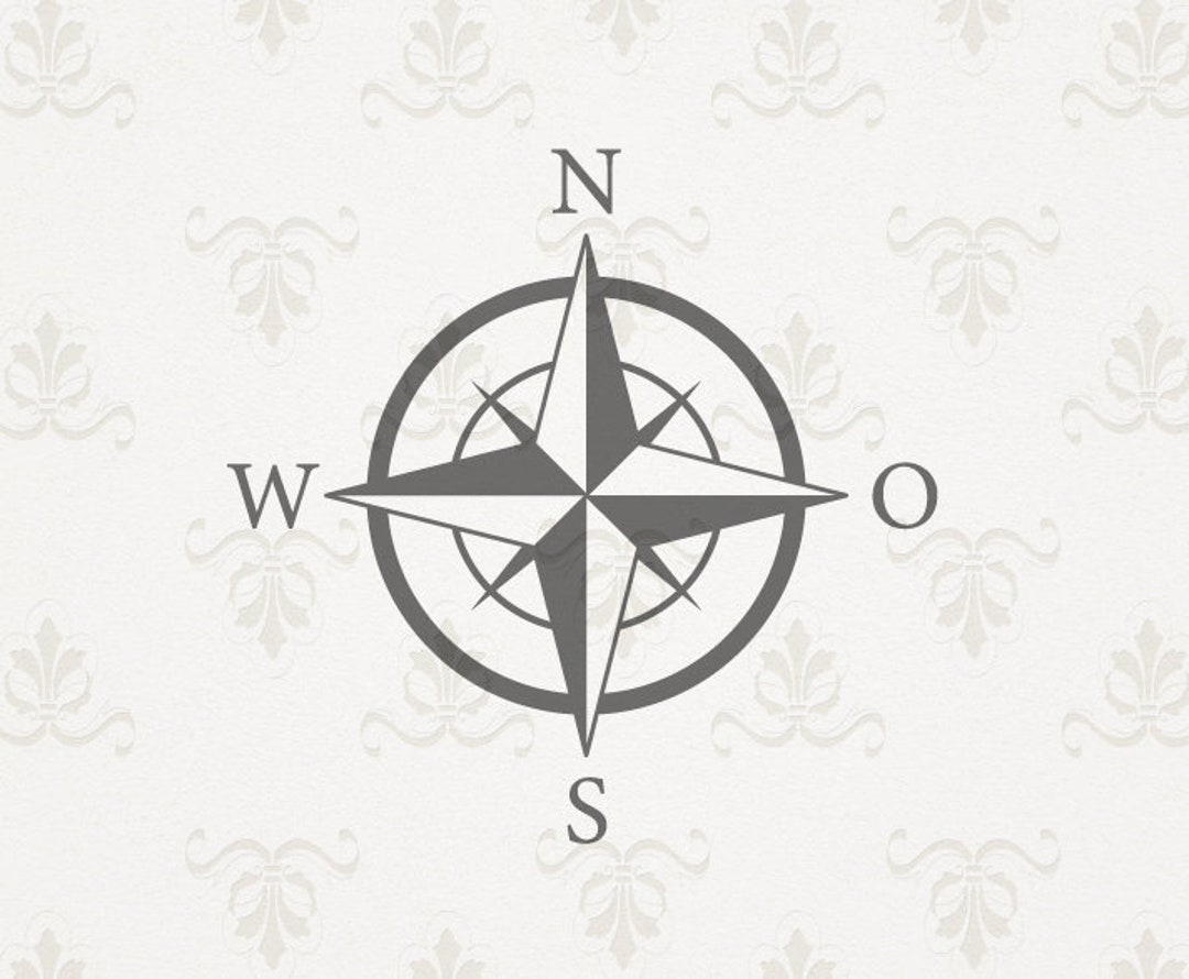 Compass Cut File Silhouette Outline File Plotter Svg Png - Etsy