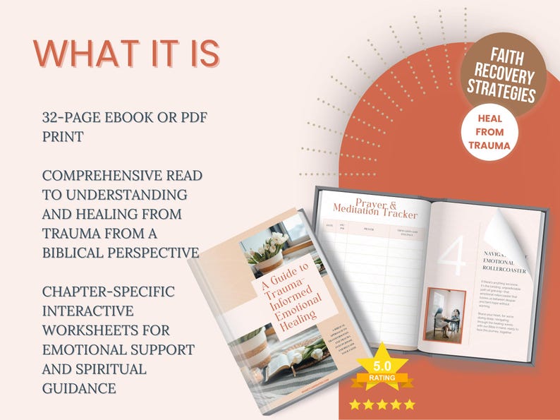 E Book Christian Trauma Informed Emotional Healing Workbook for Self ...