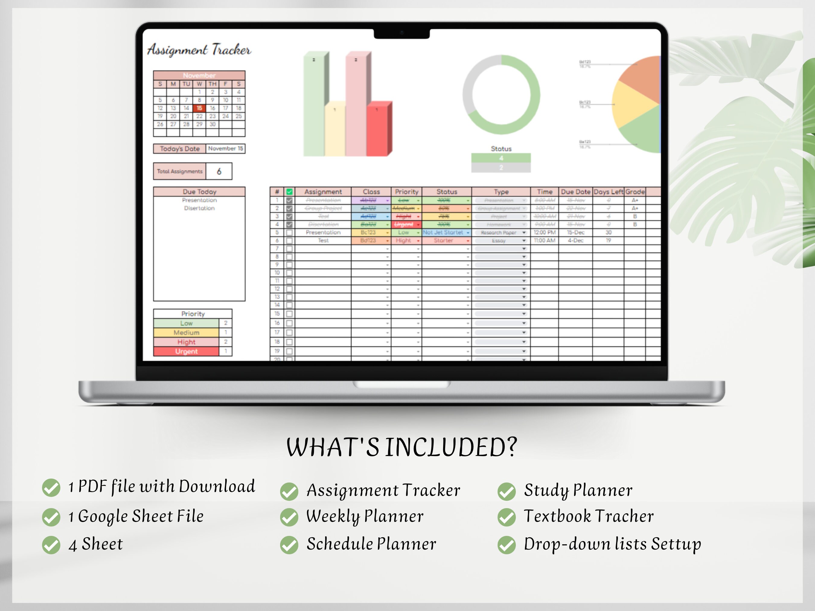 Student Digital Planner 2024, Online Planner Student, Academic Planner ...