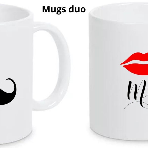 Mugs duo pour couple