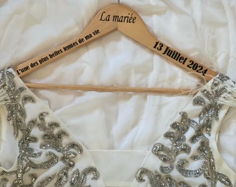 Personalized wedding hanger, Evjf..