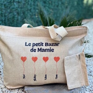 Sac cabas personnalisé  mamie