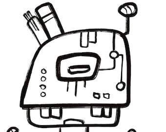 Original Robot coloring pages (6) DOWNLOAD & PRINT