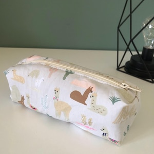 School pencil case, handmade pencil case, rectangular pencil case