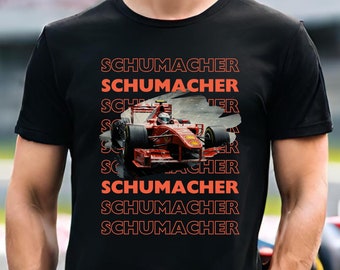 Michael Schumacher Race Car Fan T-Shirt - Celebrate the Legend