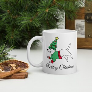 Christmas Dog Mug, Gift for Christmas dog lovers,  Christmas  Dog lover mug, Christmas coffee mug, Dog mugs.