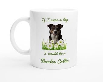 Border Collie mok, Border Collie Persona mok, Border Collie fan fan, Border Collie, Border Collie zelf mok, harige reflectie mok,