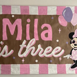 Banner dipinto a mano Banner personalizzato Banner per festa di compleanno Banner per il primo compleanno dipinto a mano Insegna dipinta a mano