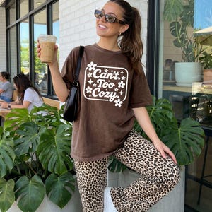 Can't Too Cozy PNG | Cute Floral Cozy Quote T-Shirt Design | Preppy Homebody Digital Download | Instant Sublimation File image 14