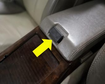 Release Button for Armrest Sliding Compartment Lid – Fits Mercedes R129 SL – 8 Color Options – NEW