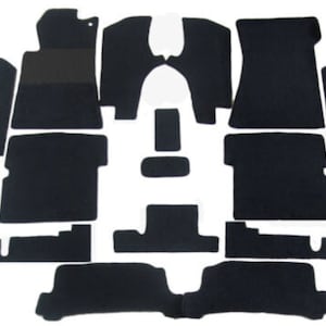 Mercedes R107 SL Convertible Mercedes-Benz W107 Carpet Set 18-piece compled interior materials is Loop in 7 Colours NEW