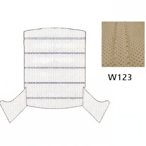 Headliner Without Sunroof – Cream Perforated Vinyl – Fits W123 Sedan – NEW