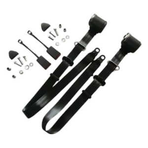 BMW E30 3 Series 316 318 320 323 325 328 M3 automatic 3-point seat belt in the color black ECE Set=2 pieces NEW